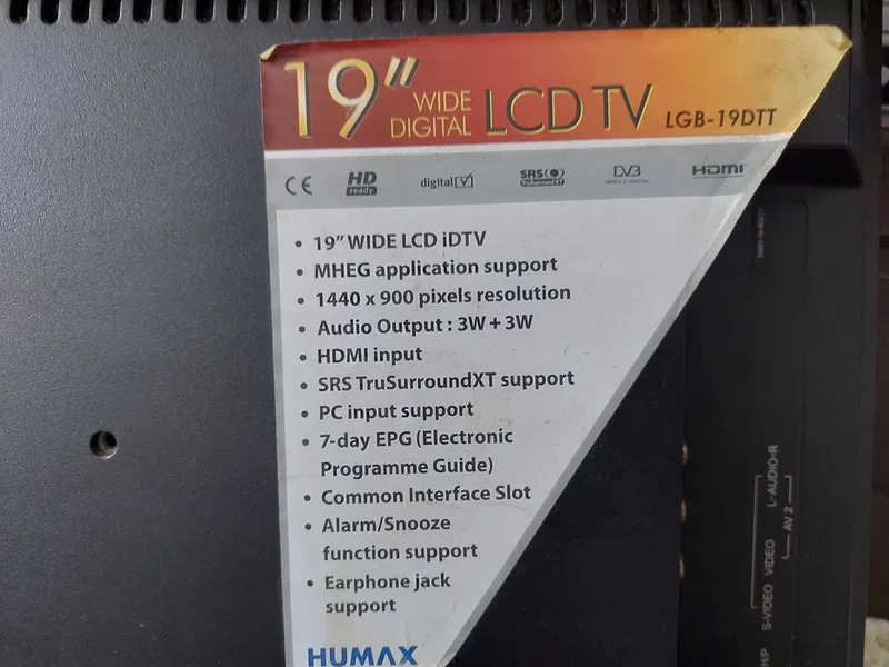 LCD TV Humax functional